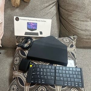 Black Foldable Keyboard and Mouse Combo
